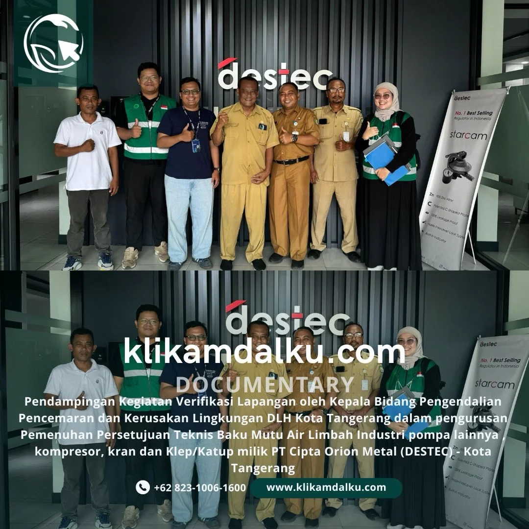 Pendampingan Kegiatan Verifikasi Lapangan oleh Kepala Bidang Pengendalian Pencemaran dan Kerusak