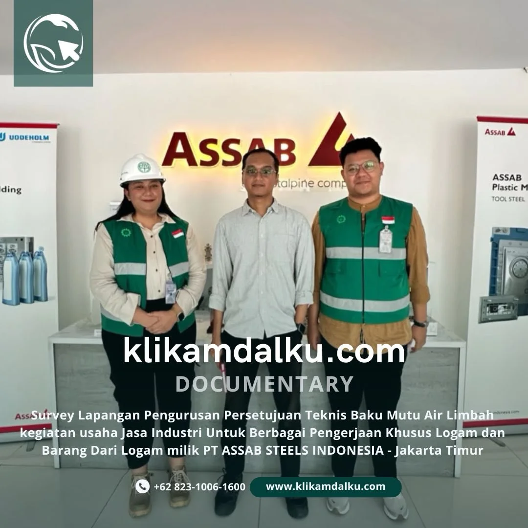 Survey Lapangan Pengurusan Persetujuan Teknis Baku Mutu Air Limbah kegiatan usaha Jasa Industri
