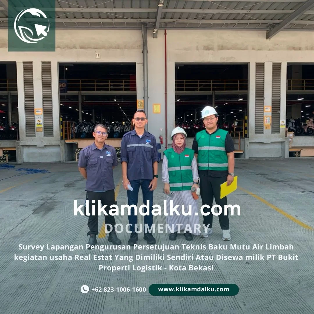 Survey Lapangan Pengurusan Persetujuan Teknis Baku Mutu Air Limbah kegiatan usaha Real Estat Yan